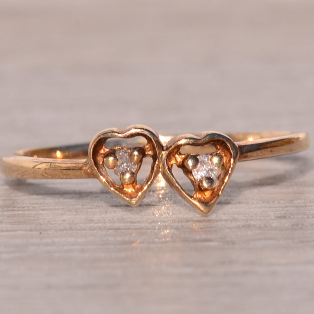 Lovers Toi Et Moi Ring With Natural Diamonds In Yellow Gold
